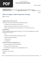 Low Engine Coolant Temperature CAT777