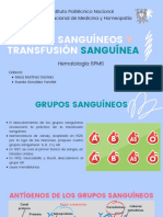 Grupos Sanguíneos y Transfusión Sanguínea