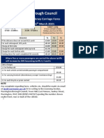 New Hackney Tariff