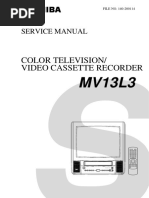 Color Television/ Video Cassette Recorder: Service Manual