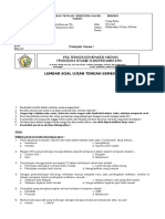 Lembar Soal Ujian Tengah Semester: Poltekkes Kemenkes Medan Program Studi D Iii Keperawatan