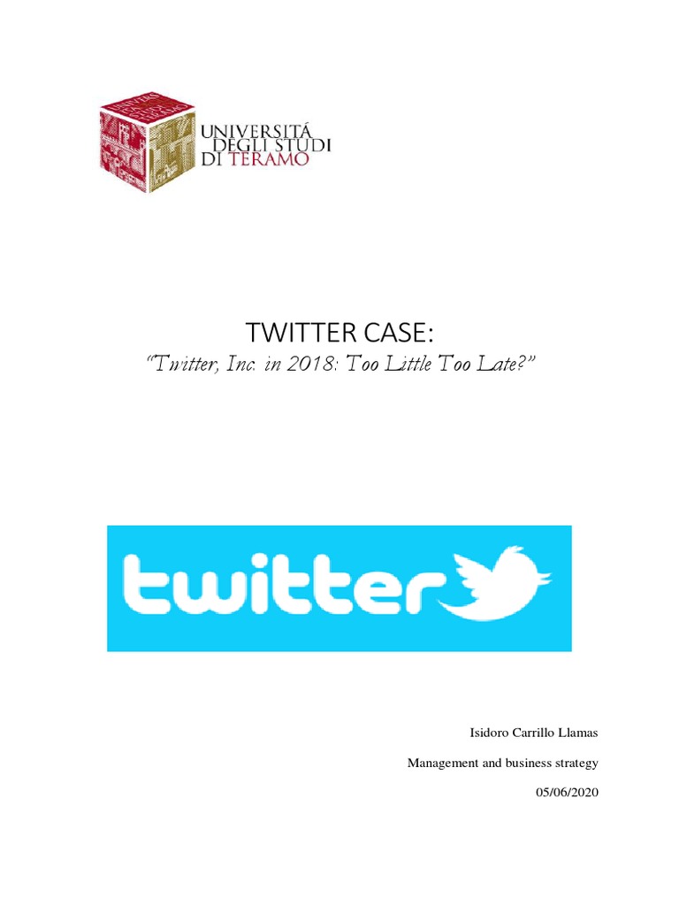 Twitter Case Pdf Popular Culture Media Studies Social Media
