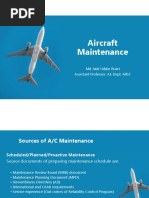 Aircraft Maintenance: MD Jalal Uddin Rumi Assistant Professor, AE Dept. MIST