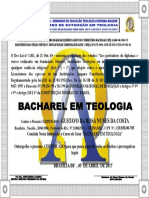 Diploma de Bacharel Em Teologia