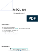 Mysql 101: Deepak Jeswani