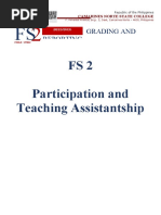 FS2 Participation and Teaching Assistantship