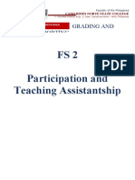 FS2 Participation and Teaching Assistantship