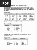 Honey Heist - Character Sheets | PDF