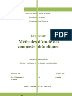 Méthode D'étude Des Polyphenols