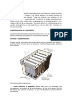 Baterías de plomo-ácido: construcción y funcionamiento