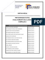 Kertas Kerja Futsal Kumpulan 2