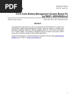 3 To 6 Cells Battery-Management System Based On bq76925 + MSP430G2xx2