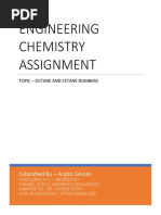 Engineering Chemistry Assignment: Topic - Octane and Cetane Numbers