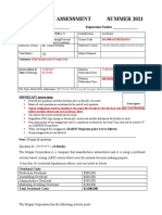 Assignment Based Cost Accounting Final Term Question Paper