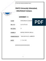COMSATS University Abbottabad Campus brochure analysis
