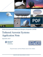 Tethered Aerostat Systems Application Note: System Assessment and Validation For Emergency Responders (SAVER)