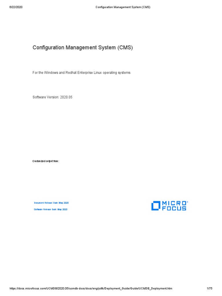 Configuration Management System (CMS) | PDF | Postgre Sql | Computer File
