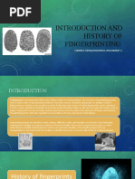 Introduction and History of Fingerprinting