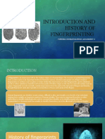 Introduction and History of Fingerprinting