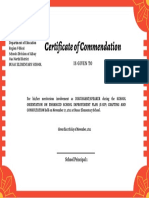 Certificate of PARTICIPATION