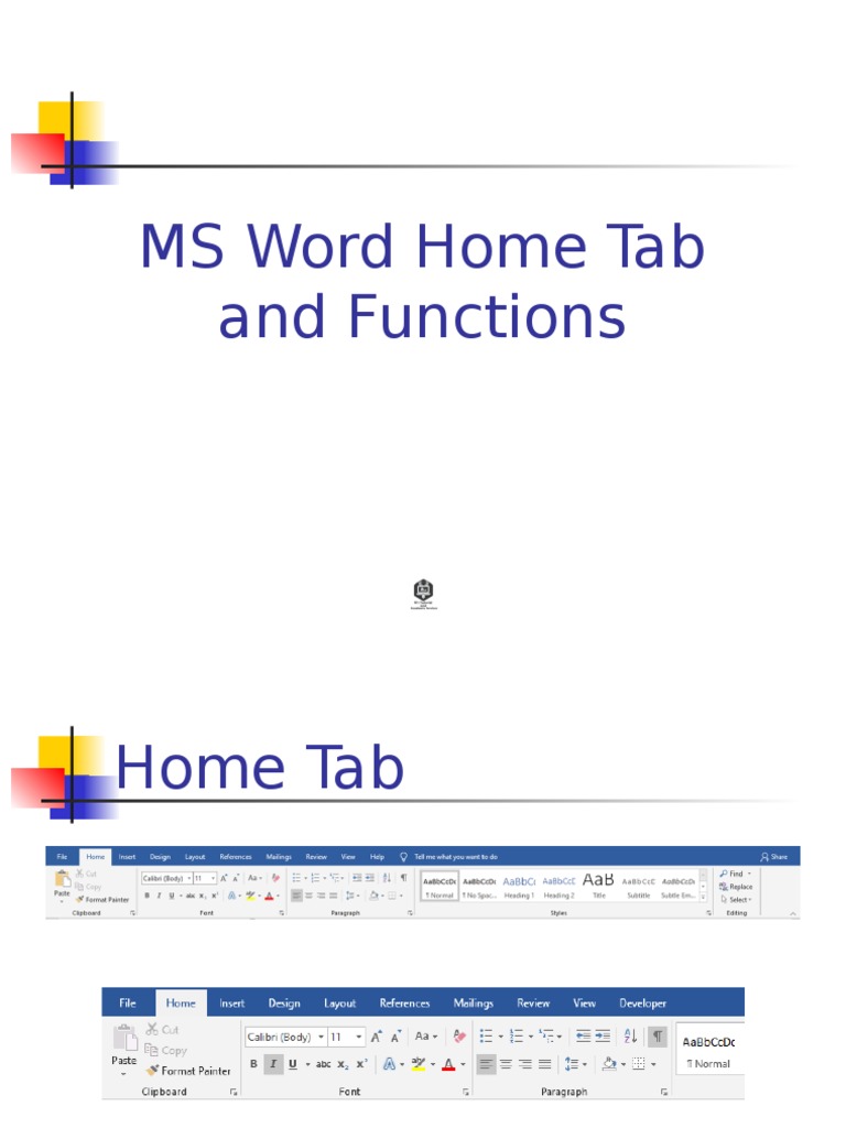 Ms Word Home Tab Assignment Pdf