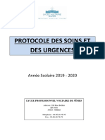 Protocole Des Soins Et Des Urgences