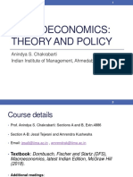 Macroeconomics: Theory and Policy: Anindya S. Chakrabarti Indian Institute of Management, Ahmedabad