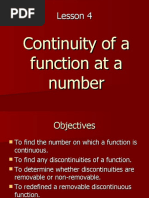 Continuity of A Function at A Number