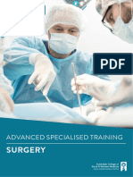 Surgery: Advanced Specialised Training