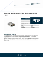 Fuente de Alimentación Universal 60W 12V