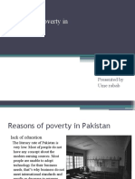 Factors of Poverty in Pakistan