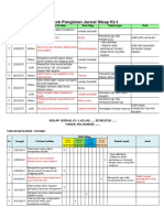 Contoh Pengisian Jurnal Sikap & Rekap