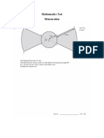 Mensuration Worksheet