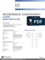 Microwave Component: C-Band Band Pass Filter