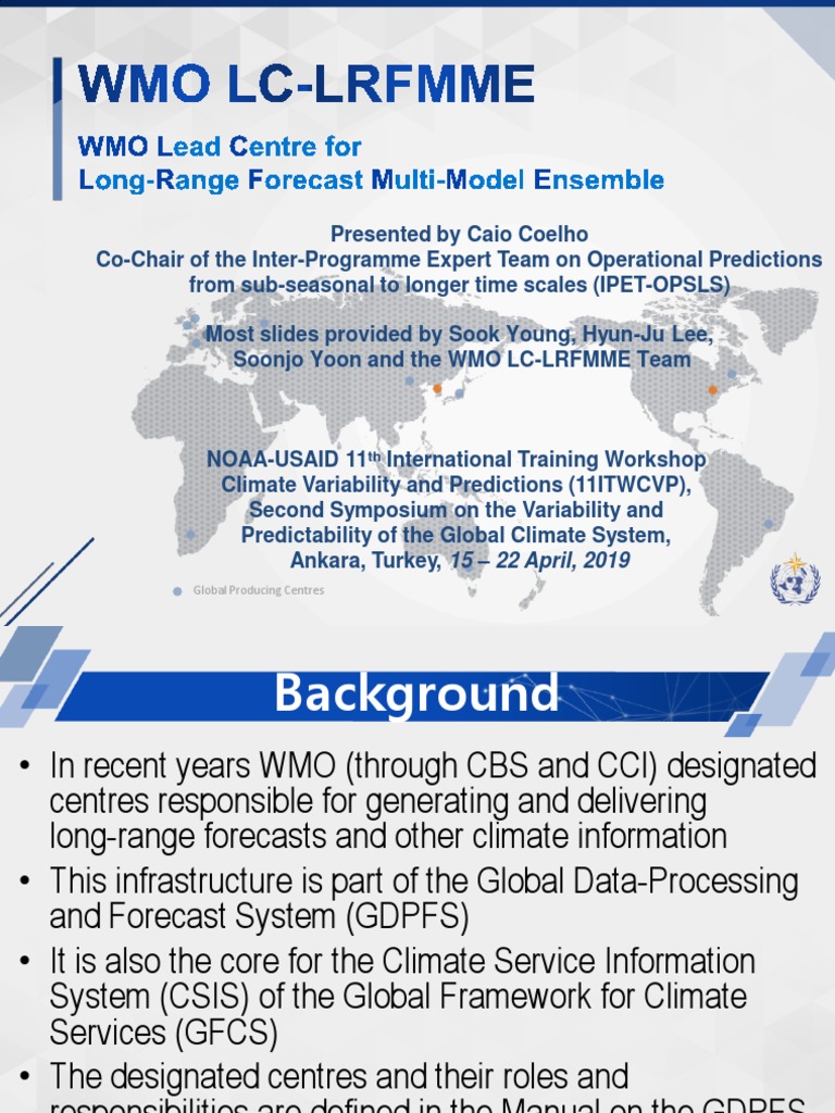 WMO Long-Range Forecast Ensemble | PDF | Climate | Map