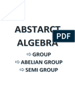 ABSTARCT ALGEBRA Group
