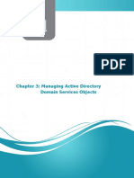 Chapter 3: Managing Active Directory Domain Services Objects