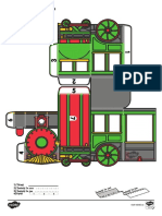 Ro t t 24607 Trenulet de Craciun Sablon Pentru Obiect 3d