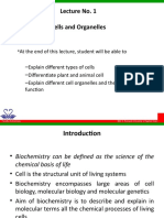 Lecture No. 1 Cells and Organelles