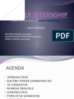 Summer internship guide to DC generators