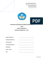 Rencana Pelaksanaan Pembelajaran (RPP) Fiqih Kelas 8 Semester 1 TAHUN PELAJARAN 20.... /20...