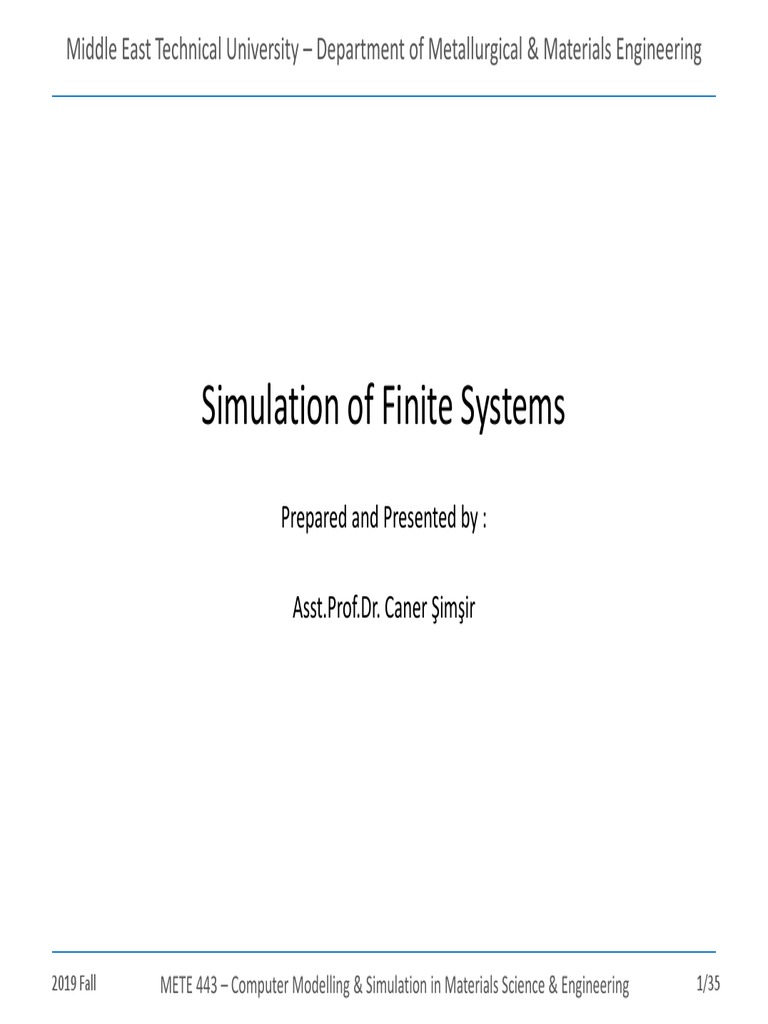 Modelling Finite Systems in Materials Science | PDF | Physics | Applied ...