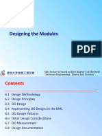 Designing The Modules: This Lecture Is Based On The Chapter 6 of The Book "Software Engineering: Theory and Practice"