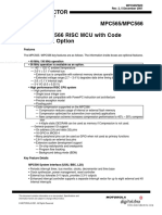 Semiconductor MPC565/MPC566 MPC565/MPC566 RISC MCU With Code Compression Option