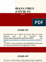 Corana Virus (COVID-19) : Group 1