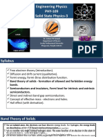 Engineering Physics PHY-109 Solid State Physics-3: Quantum Mechanics