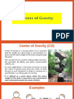 Center of Gravity Concepts