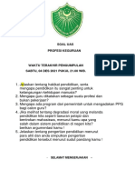 SOAL UAS Profesi Keguruan