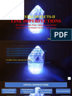 Crystal Defects-Ii: Line Imperfections