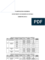 Horarios Ing Sistemas 2018 II